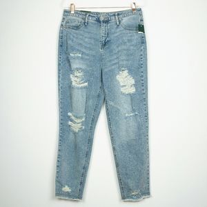 🆕 Wild Fable | High-Rise Distressed Cropped Jeans